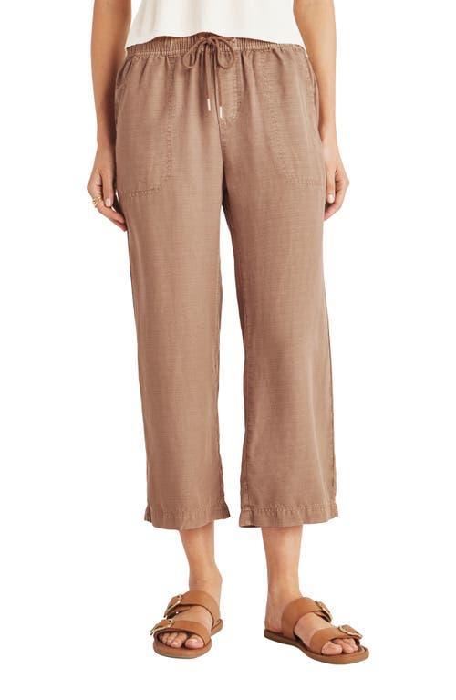 Womens Angie Drawstring Wide-Leg Crop Pants Product Image