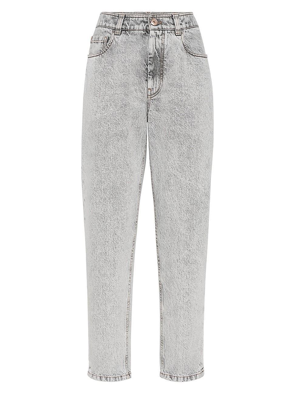 Womens Authentic Denim Baggy Trousers Product Image