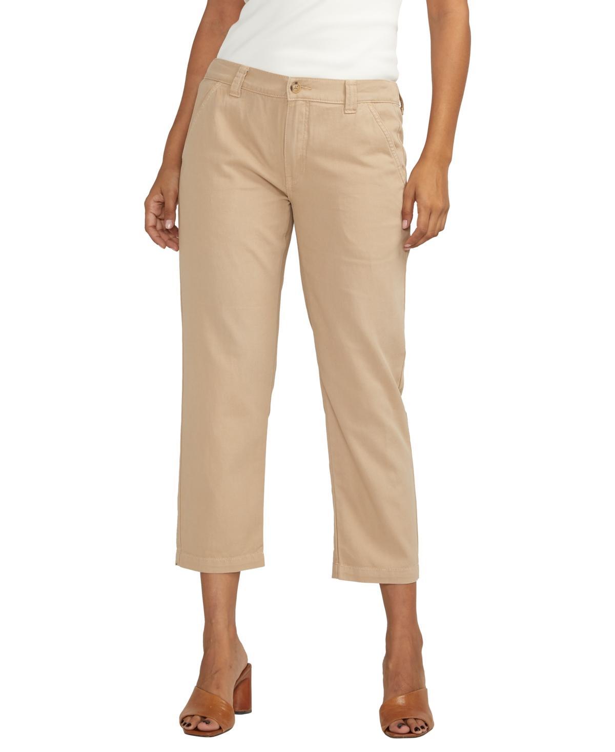 Jag Womens Chino Tailored Cropped Pants Product Image