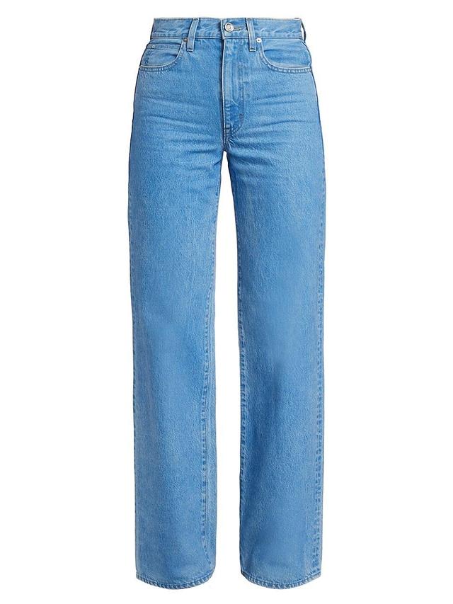 Womens Grace Mid-Rise Straight Jeans Product Image