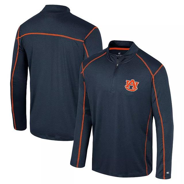 Mens Colosseum Auburn Tigers Cameron Quarter-Zip Windshirt Blue Product Image