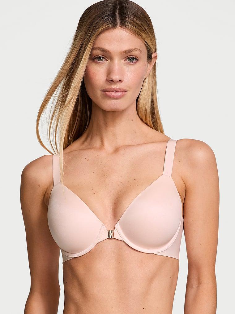 Smooth Lightly Lined Front-Close Full-Coverage Bra Product Image