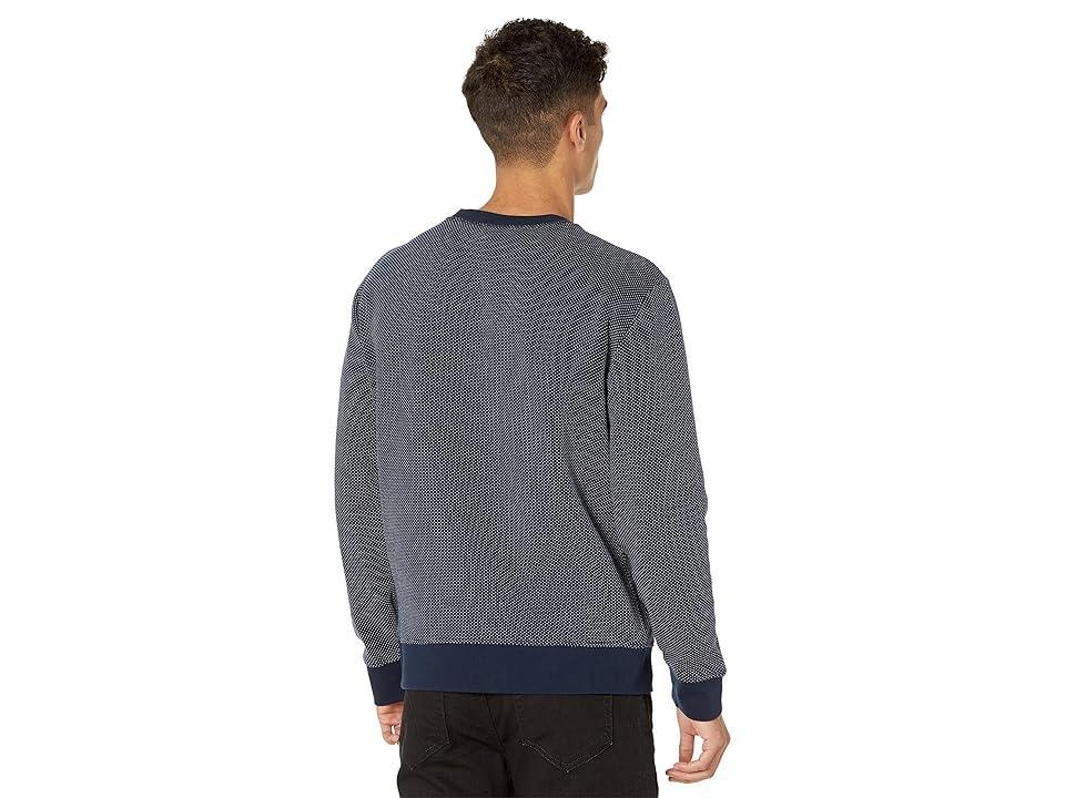 Vince Birdseye Double Knit Long Sleeve Crew (Coastal/Pearl) Men's Clothing Product Image