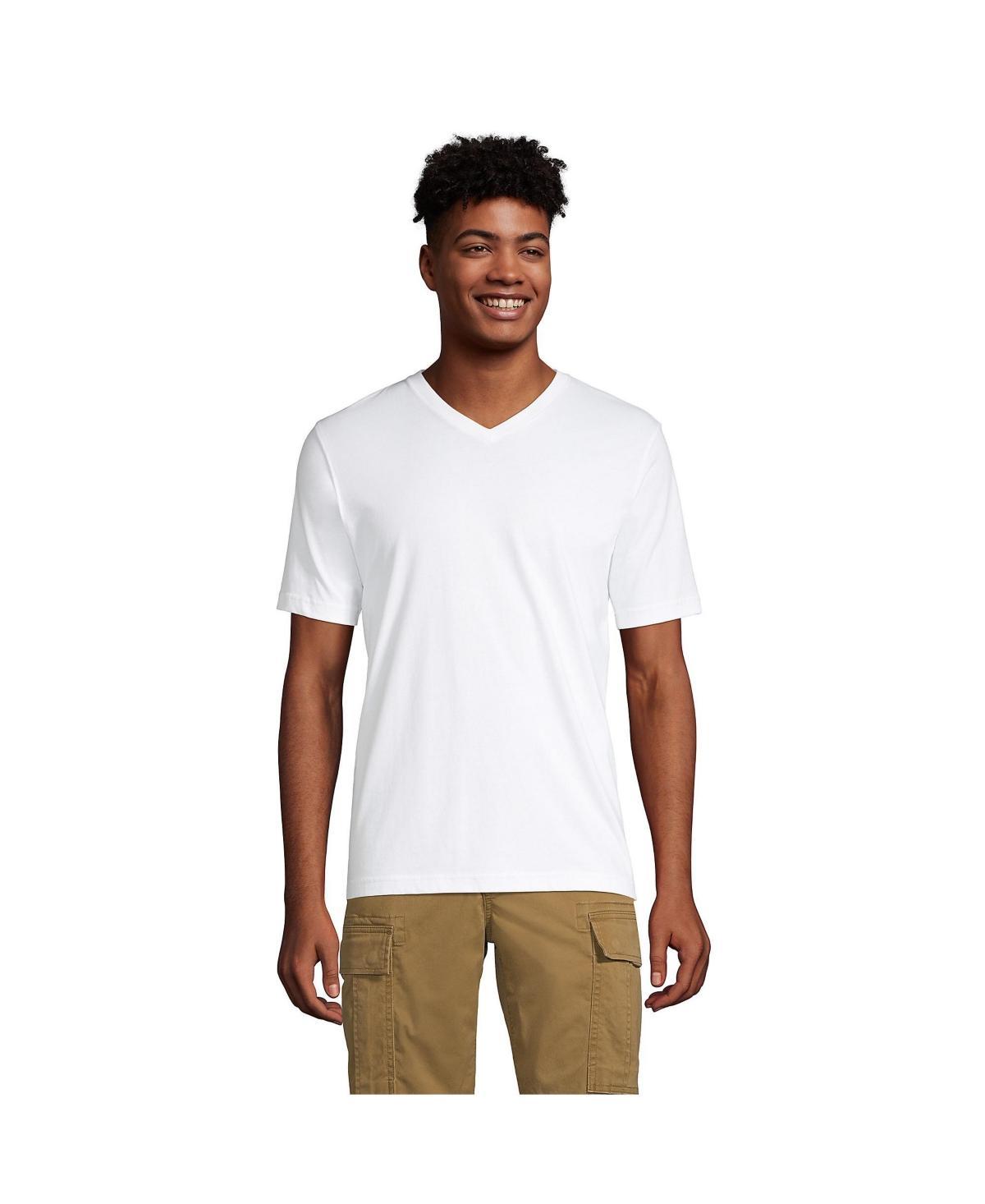 Big & Tall Lands End Super-T V-neck Tee, Mens Product Image