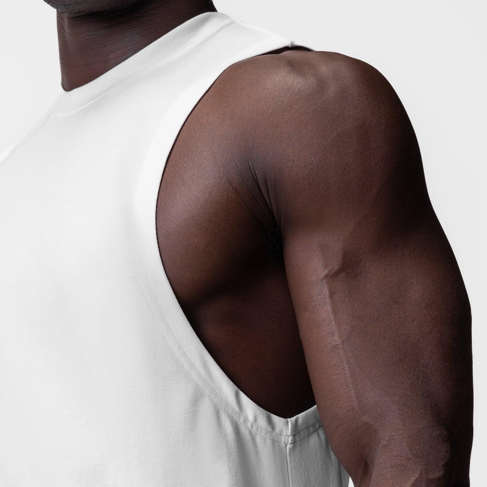 0926. Supima® Muscle Tank - White Product Image