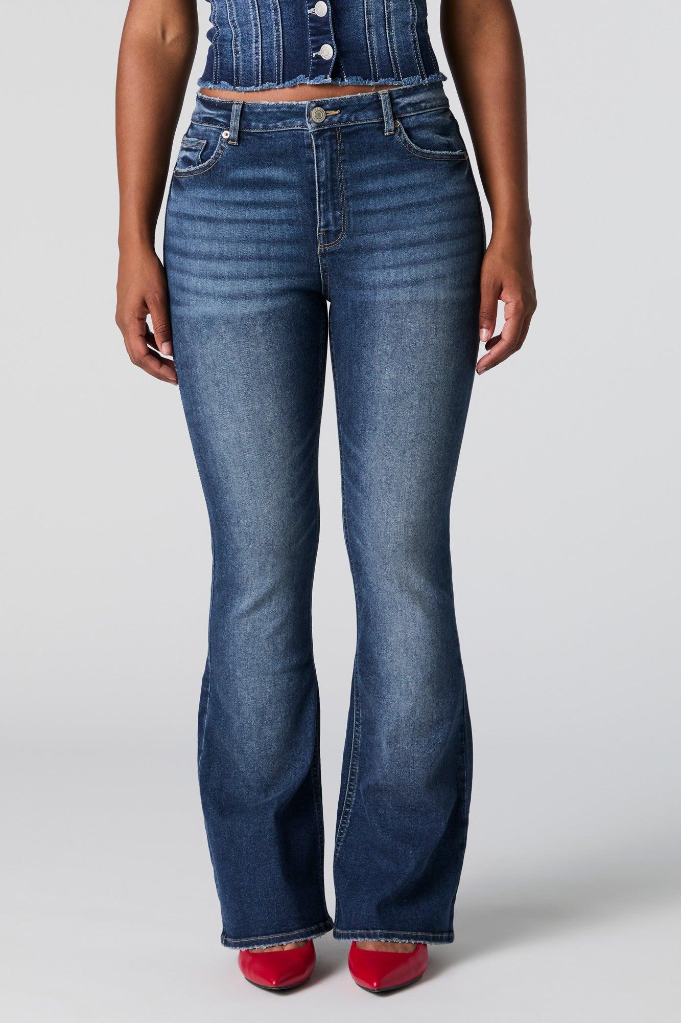 Austin Dark Wash High Rise Flare Jean Female Product Image