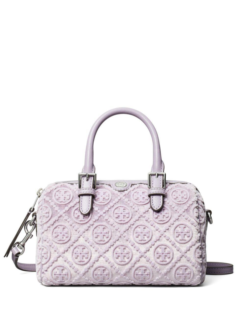 TORY BURCH T Monogram Fil Coupe Tote Bag In Lilac/gold Product Image