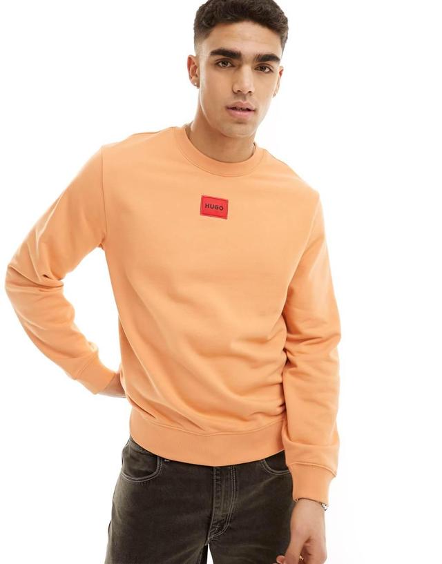 HUGO RED Diragol sweatshirt in orange Product Image