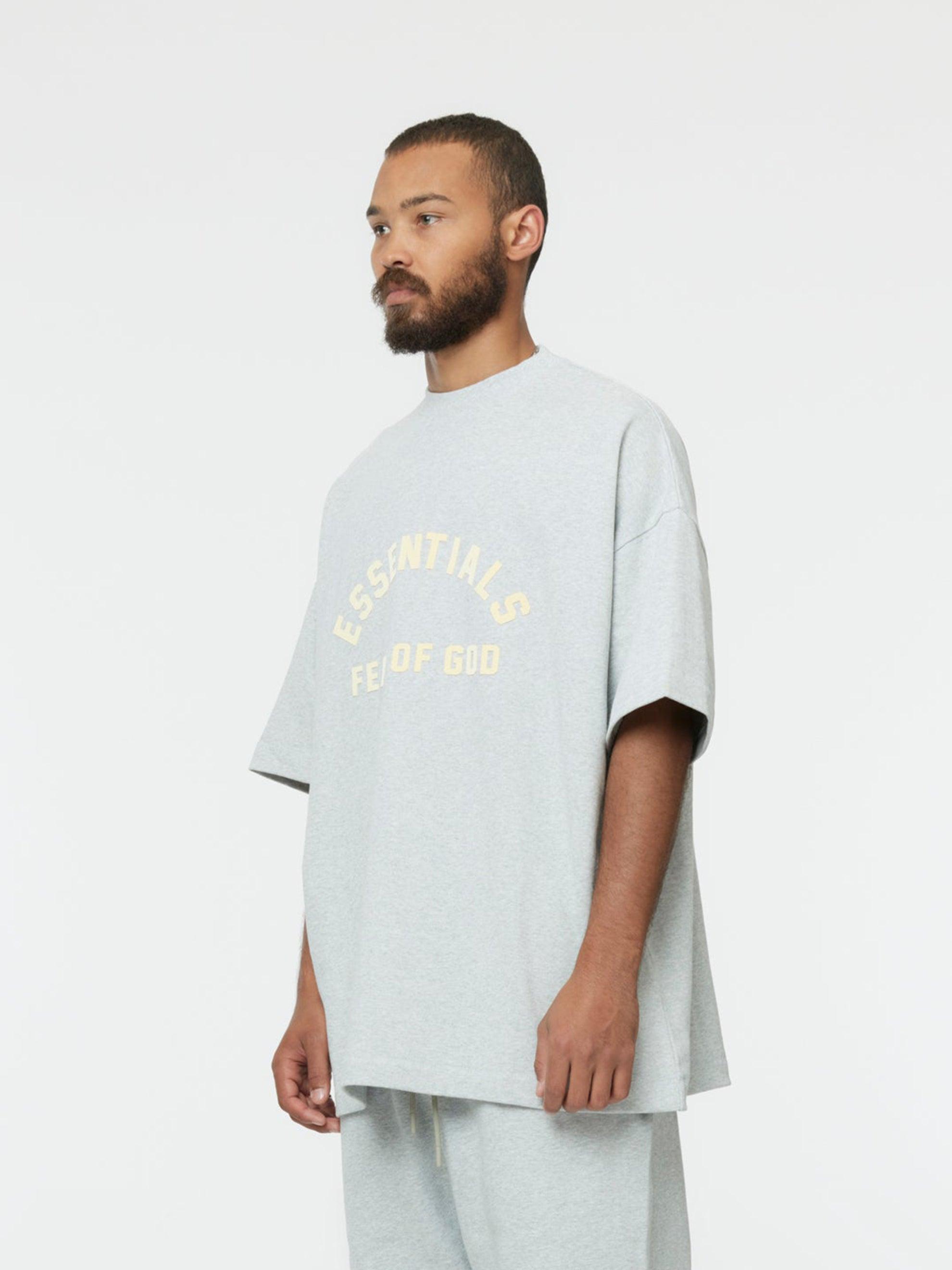 Heavy Jersey Crewneck T-shirt (Light Heather Grey) Product Image