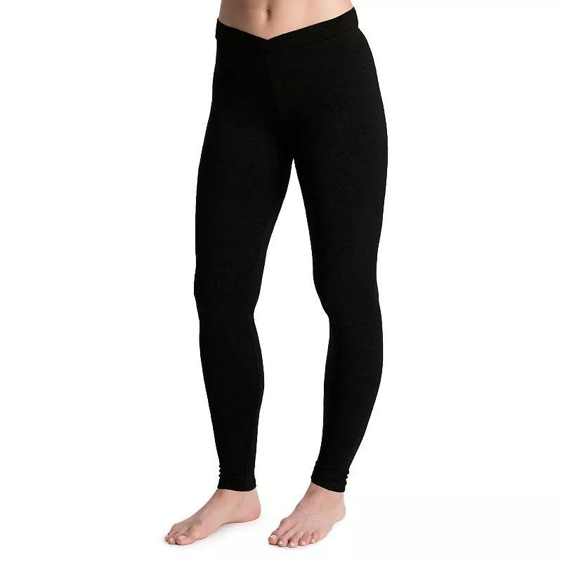 Womens Cuddl Duds Softwear with Stretch High-Waisted Leggings Green Product Image