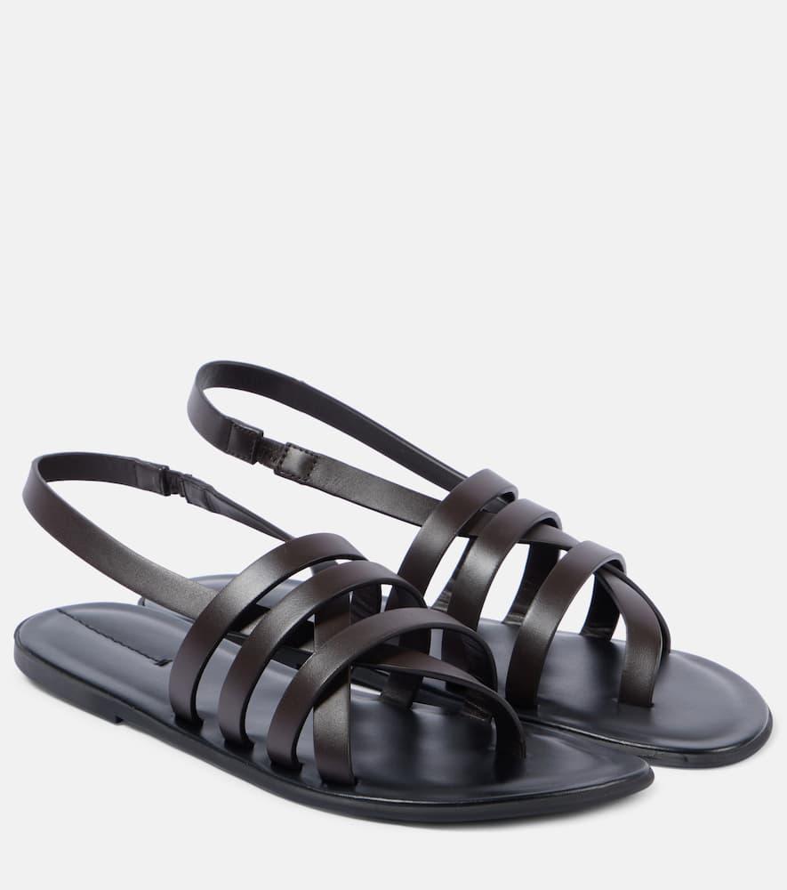 THE ROW Line Slingback Sandal In Black Product Image