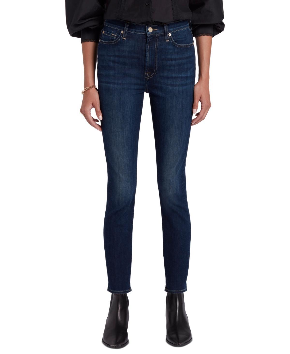 7 For All Mankind Womens High-Rise Skinny Ankle Jeans Product Image