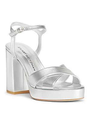 Dayna Metallic Crisscross Platform Sandals Product Image