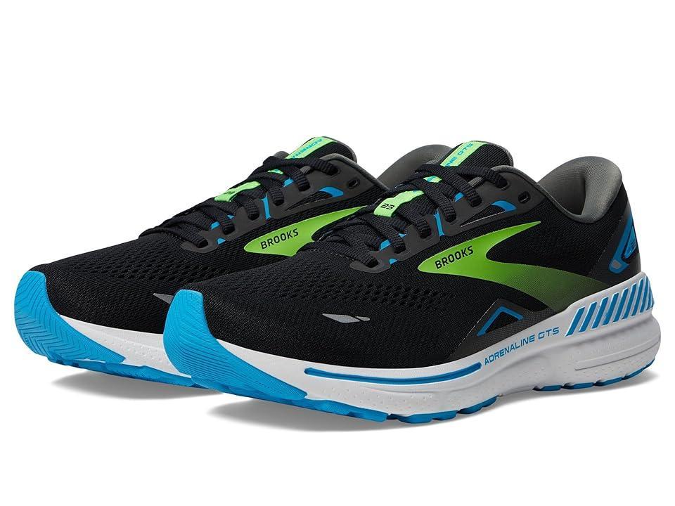 Brooks Mens Brooks Adrenaline GTS 23 - Mens Running Shoes Hawaiian Ocean/Black/Green Product Image