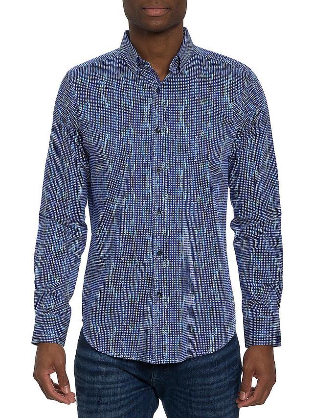 Mens Frankhauser Geometric Button-Front Shirt Product Image