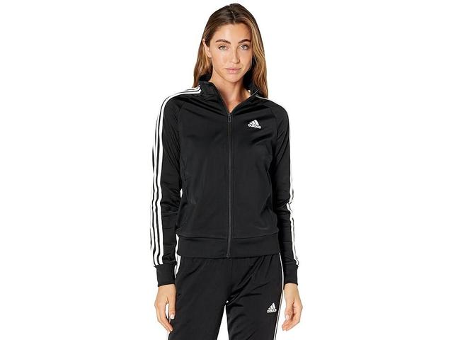 adidas Plus Size Essentials Warm-Up 3-Stripes Track Jacket Women's Clothing Product Image