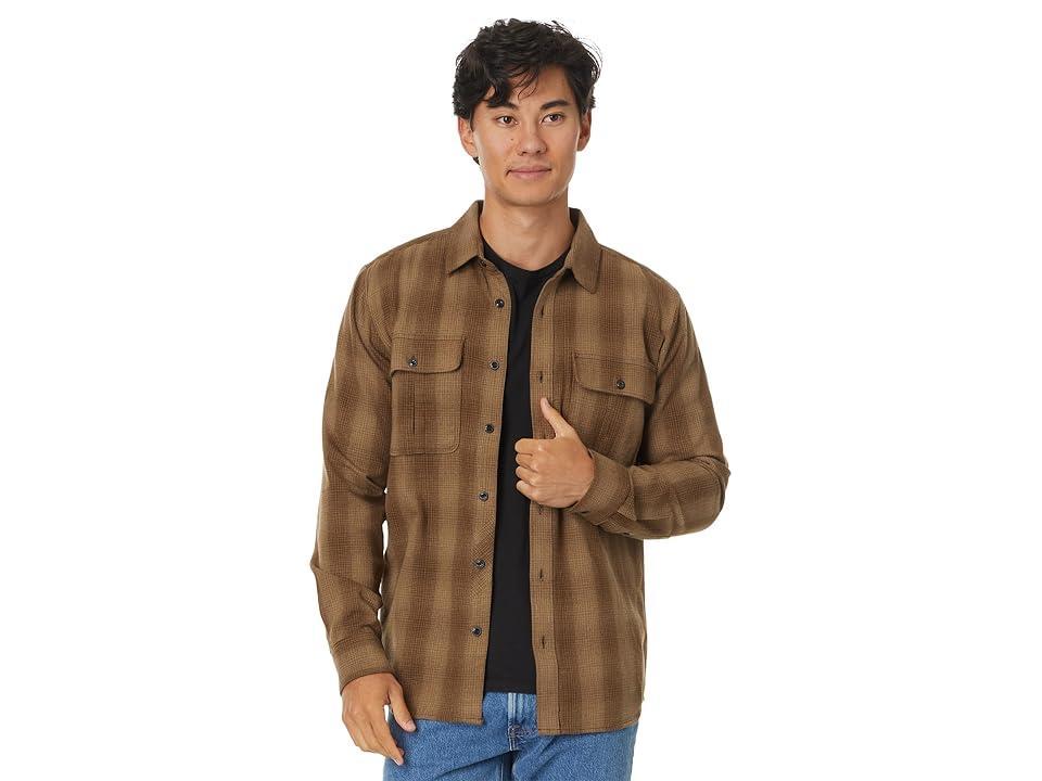 Volcom Shadowstone Flannel Long Sleeve (Dark Earth) Men's Jacket Product Image