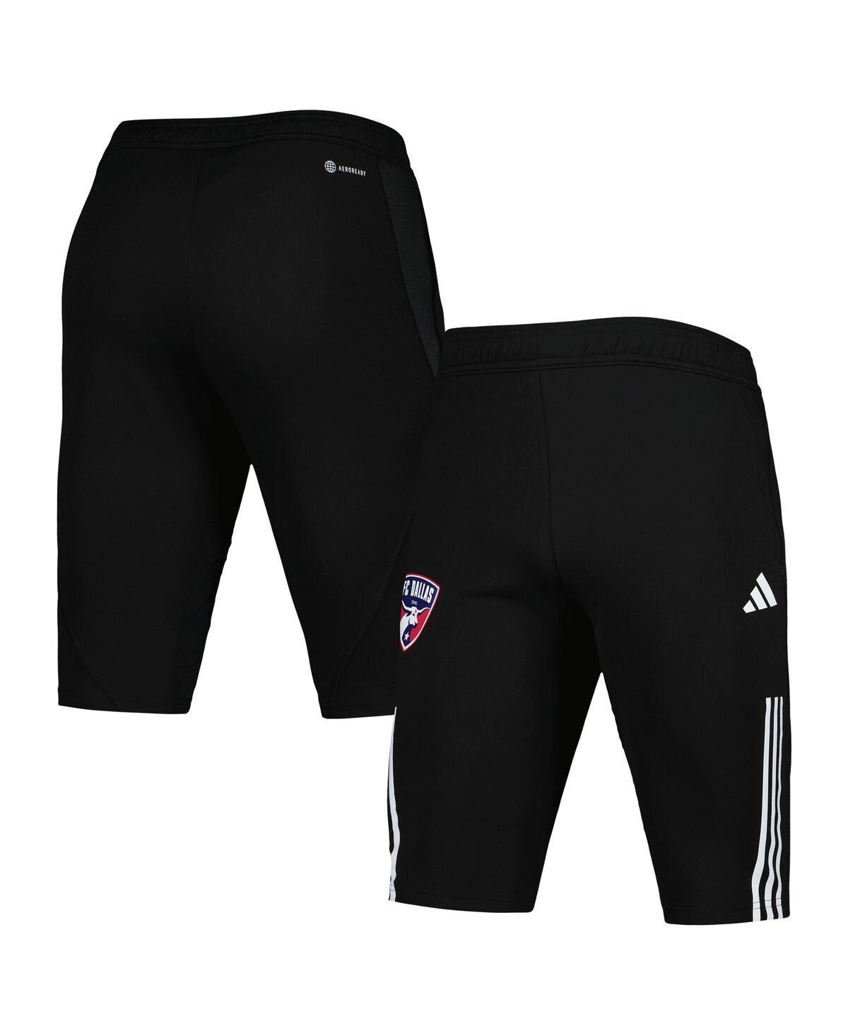 Mens adidas Black FC Dallas 2023 On-Field Training AEROREADY Half Pants Product Image