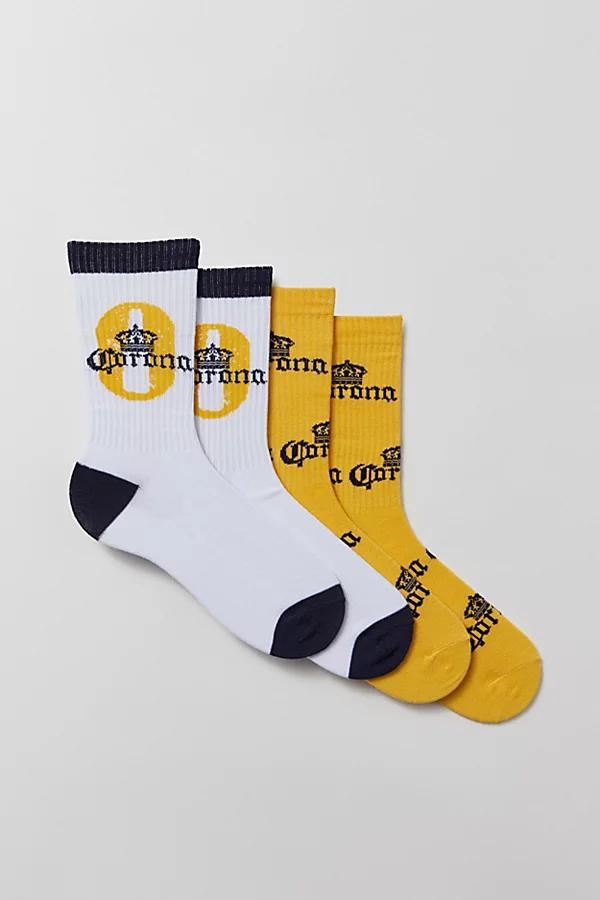 Corona Ribbed Crew Sock 2-Pack Mens at Urban Outfitters Product Image