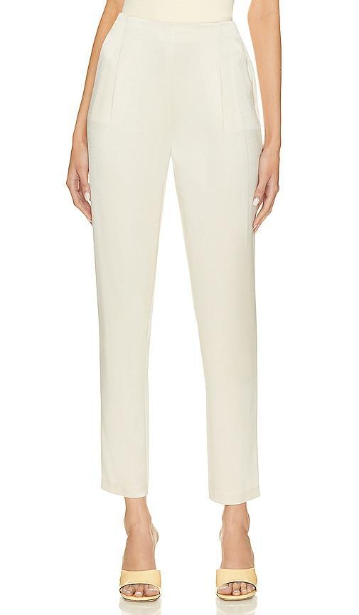 Alice + Olivia Jessie Satin Slim Tapered Leg Pants Product Image