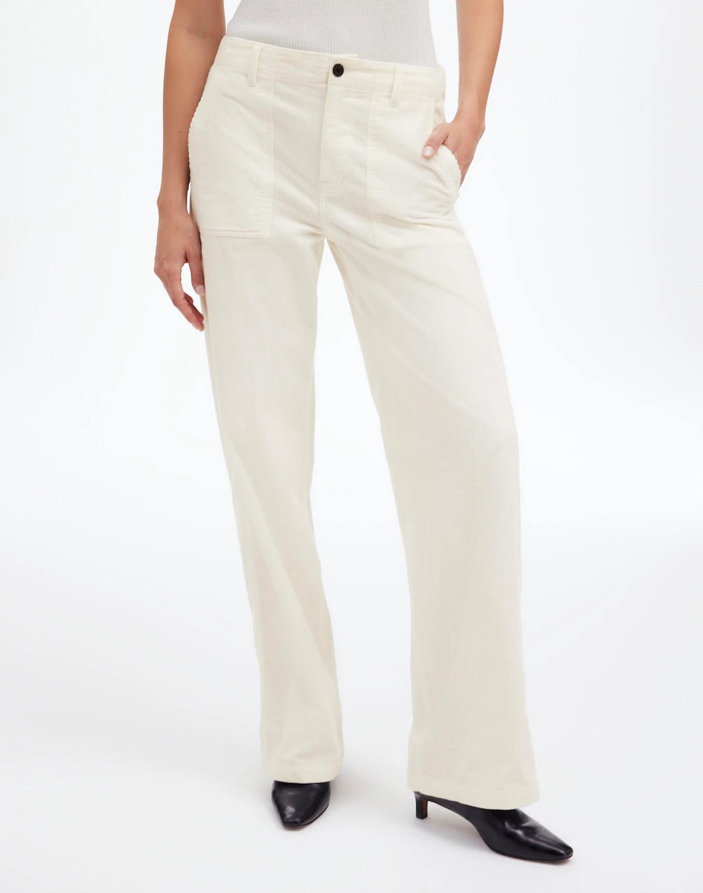 Low-Slung Baggy Utility Pants in Corduroy Product Image