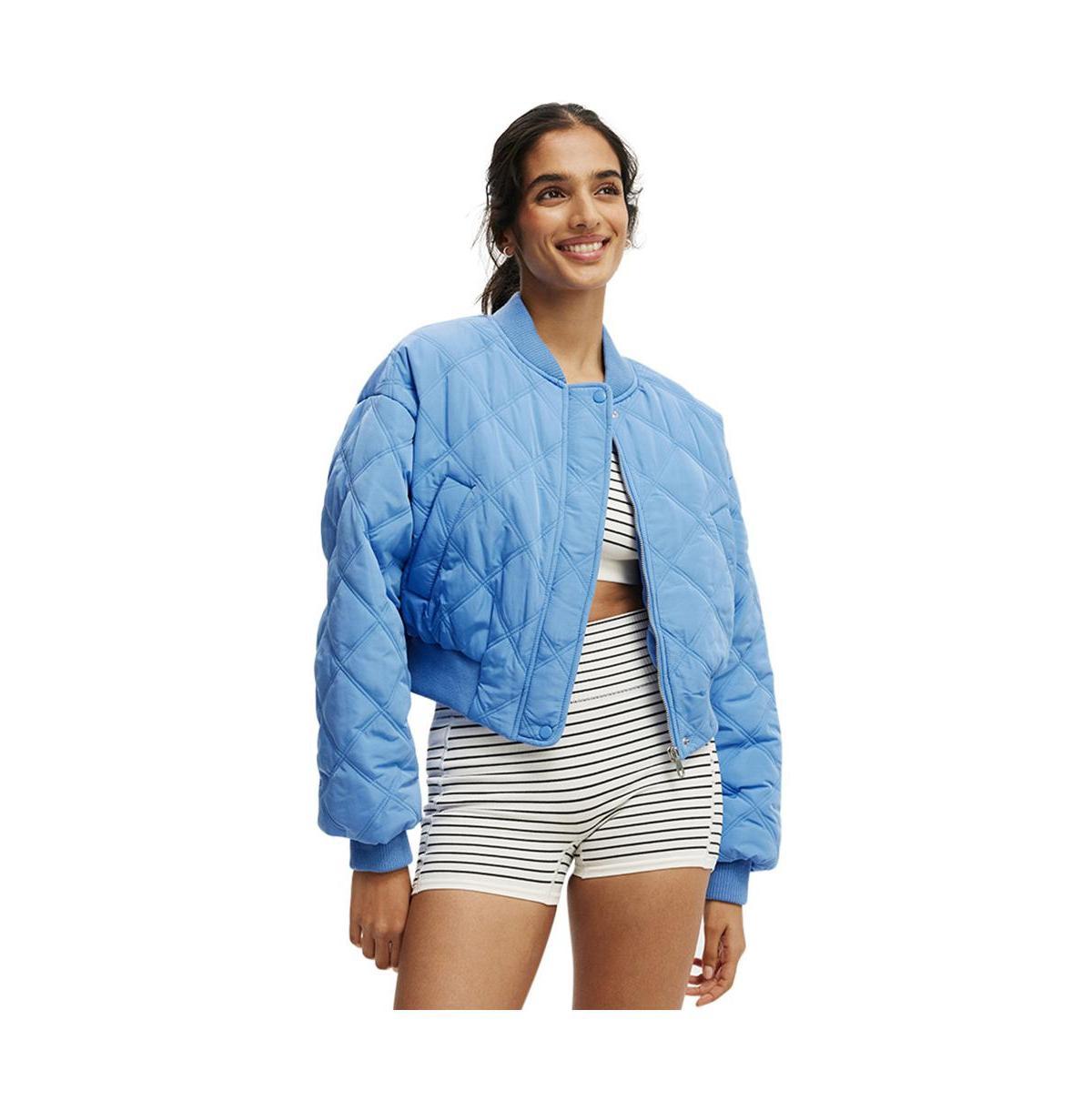 Cotton On Womens Quilted Rib Bomber Jacket Product Image