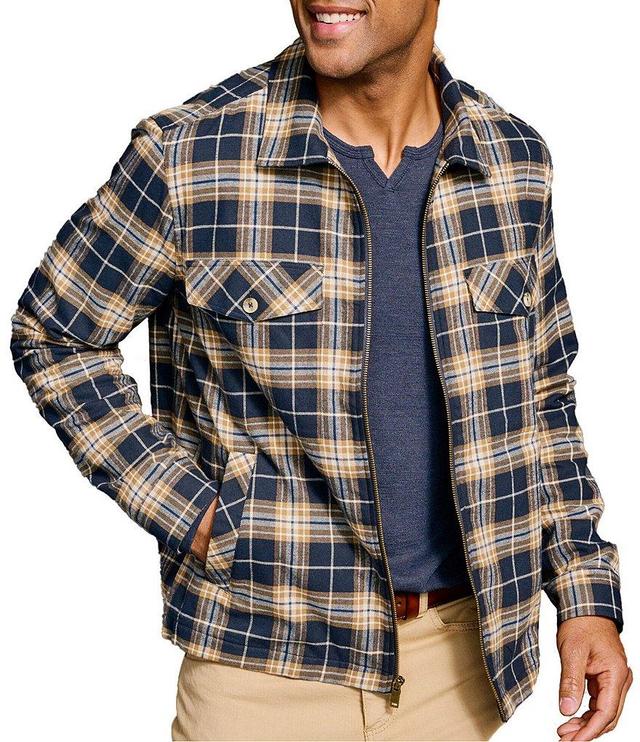 Johnston & Murphy Plaid Zip Shirt Jacket Product Image