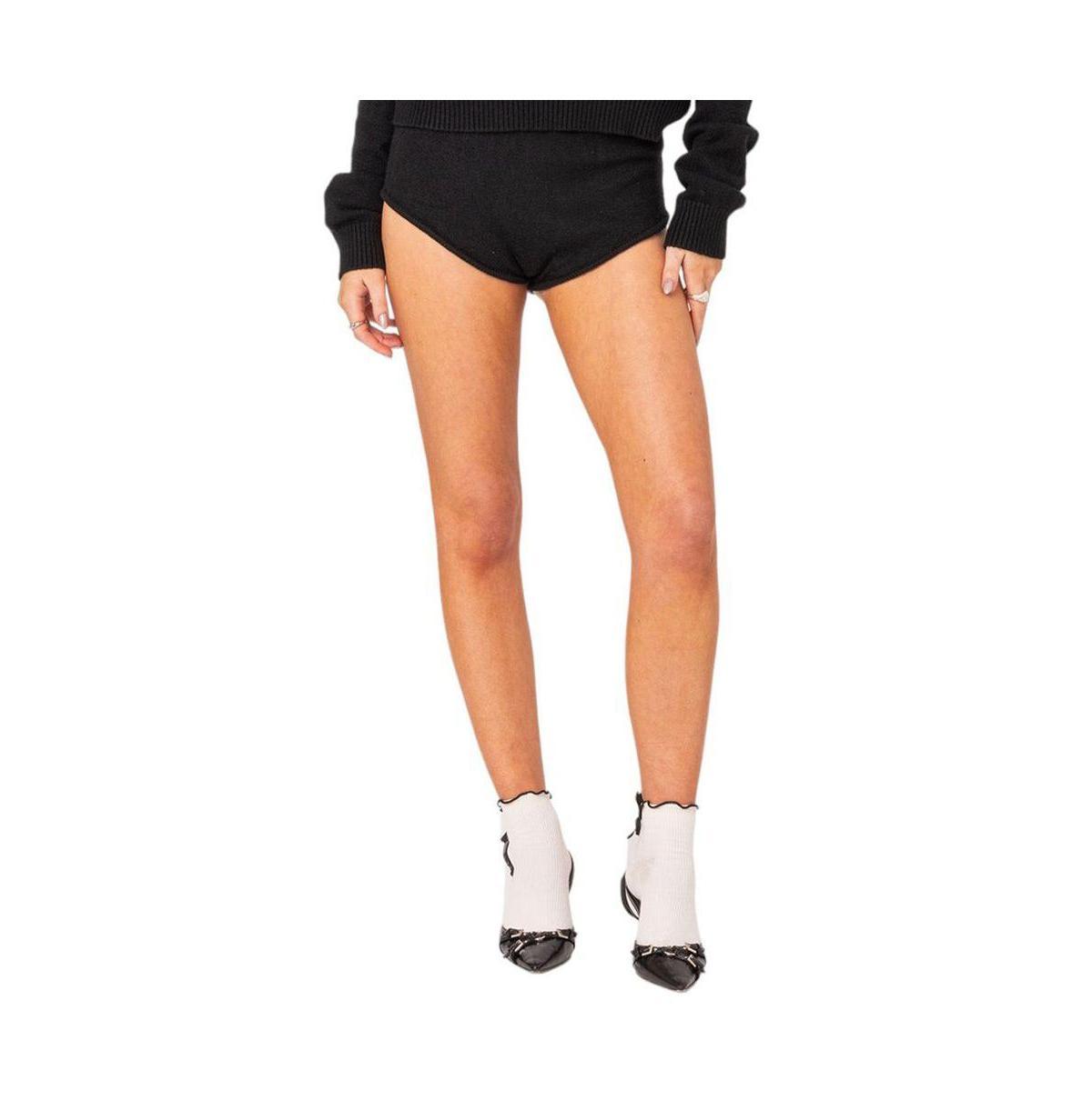 Womens Comfort club knit micro shorts product image