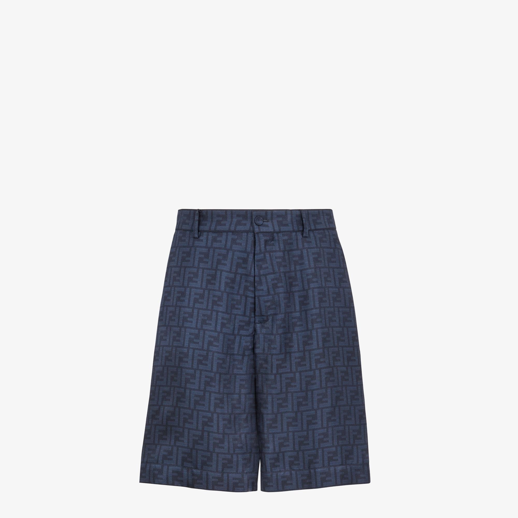 BermudasBlue FF Labyrinth jacquard shorts Product Image