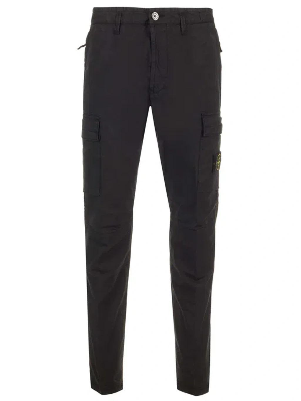 STONE ISLAND Cargo Twill Stretch-tc Pants In Blue Product Image