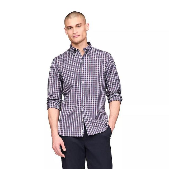 Mens Tommy Hilfiger Twain Check Stretch Poplin Product Image