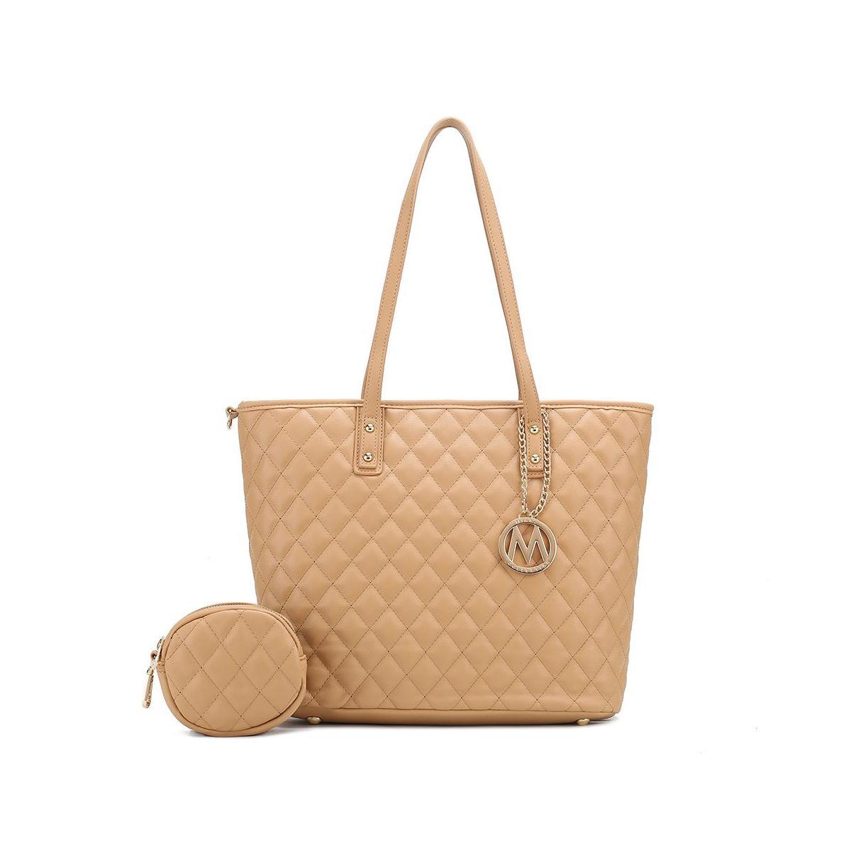 Mkf Collection Tansy Quilted Women s Tote Bag with Pouch by Mia K Product Image