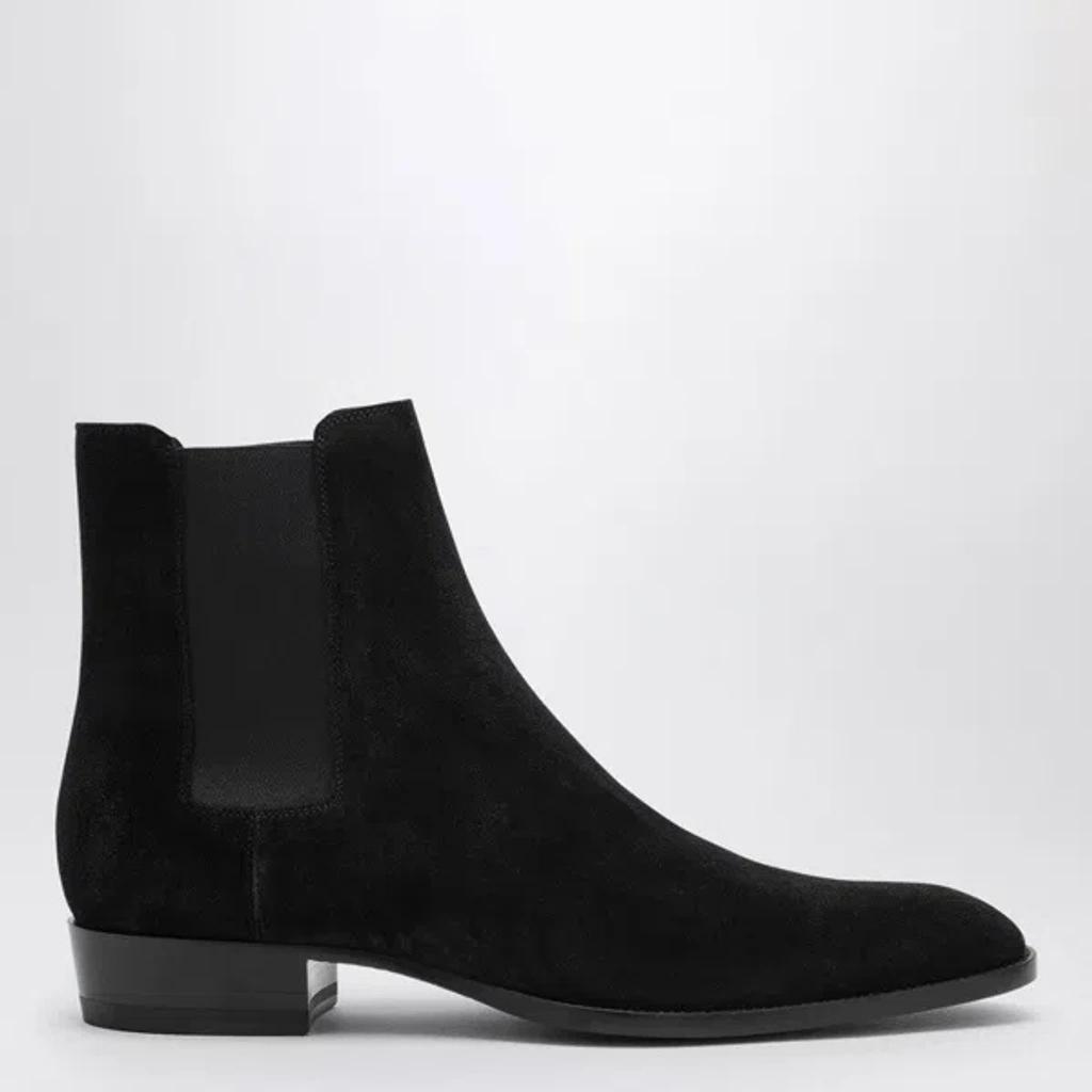 SAINT LAURENT Ankle Boot With Logo In Black Product Image