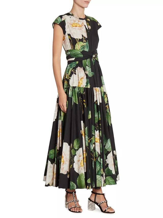 Floral Tiered Cotton Dress Product Image