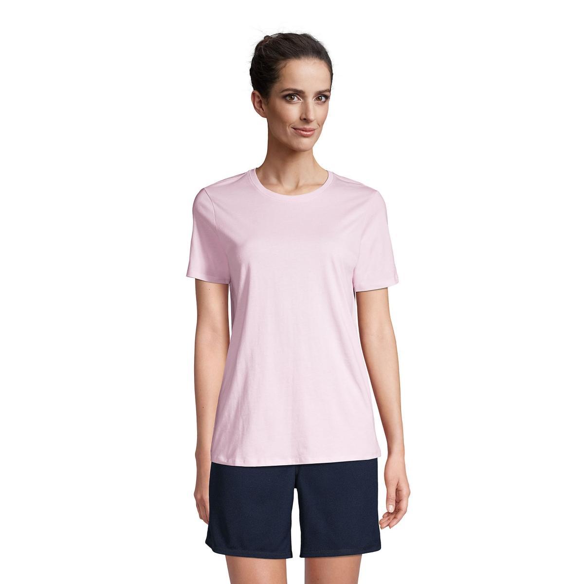 Lands End Womens School Uniform Short Sleeve Feminine Fit Essential T-shirt Product Image