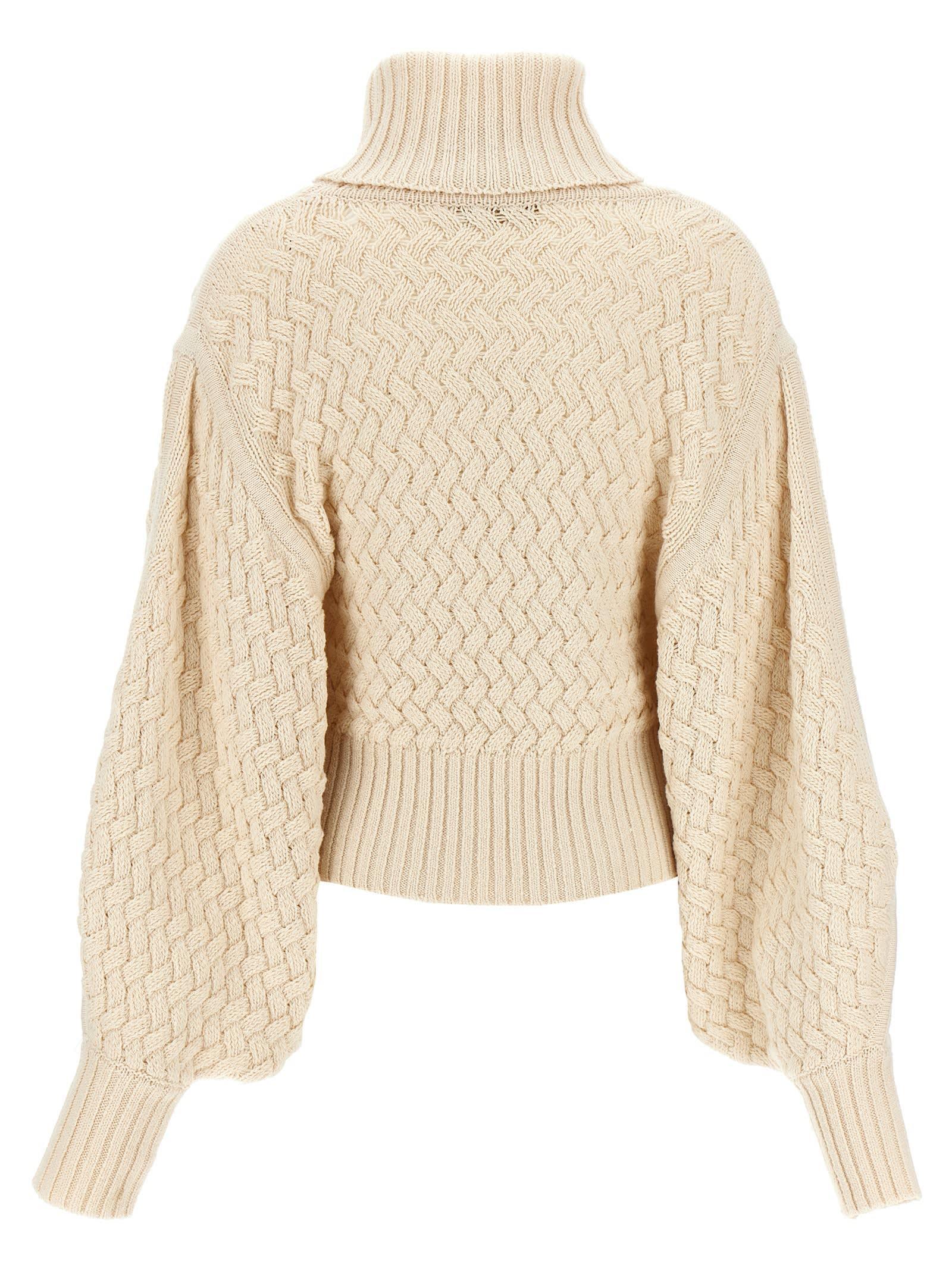 ZIMMERMANN Illustration Textured Sweater, Cardigans Beige product image