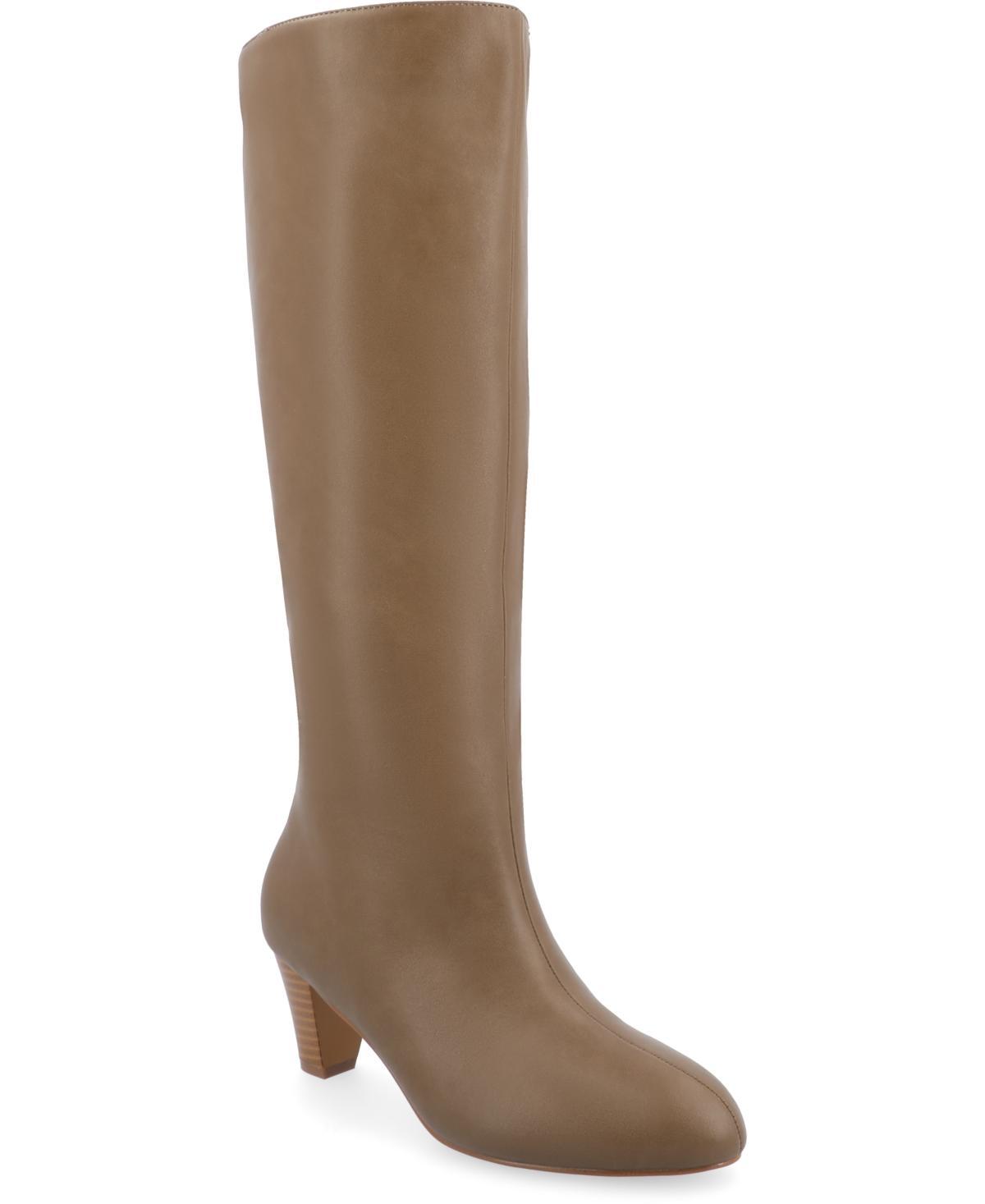 Journee Collection Tru Comfort Foam Womens Jovey Knee High Boots Med Beige Product Image