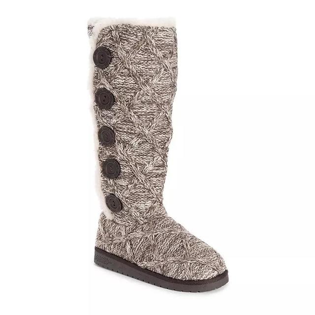 Essentials by MUK LUKS Malena Womens Winter Boots Grey Lattice Product Image