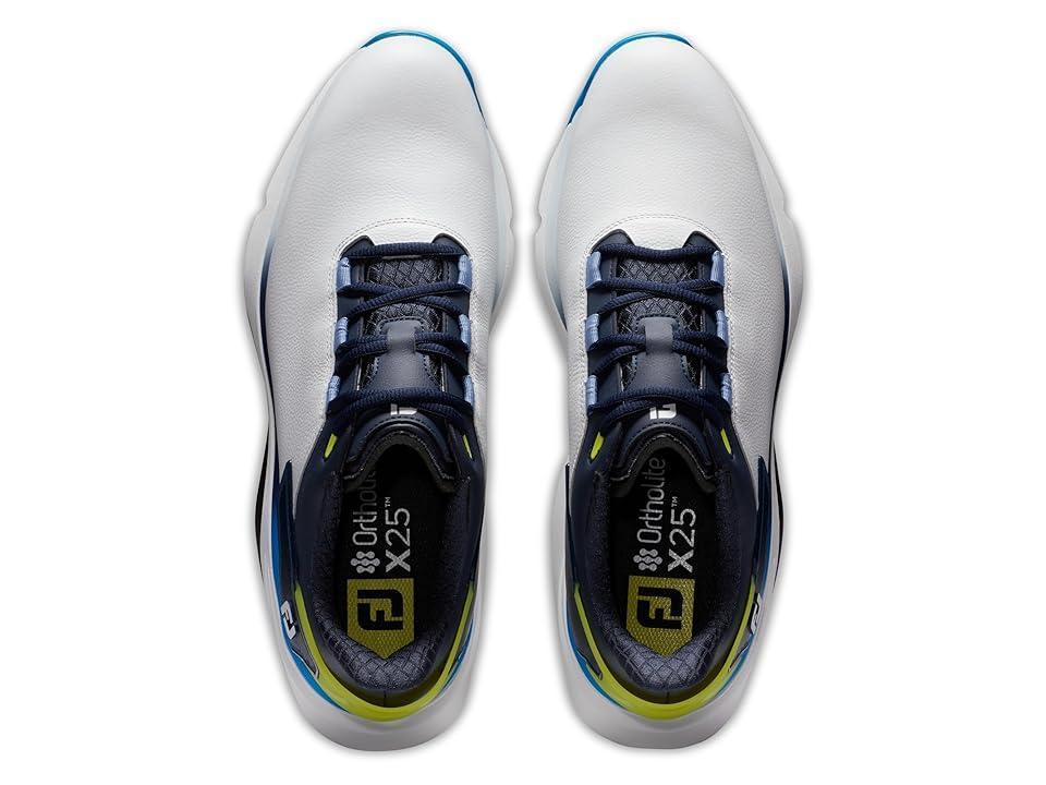 FootJoy Pro/SLX Golf Shoes Navy/Lime) Men's Shoes Product Image