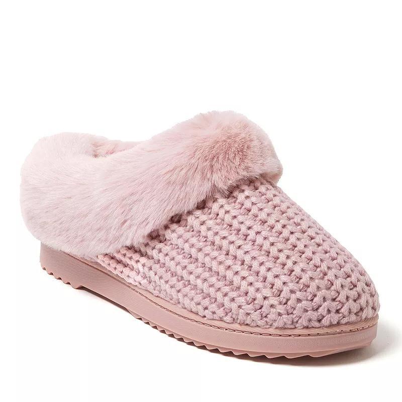 Dearfoams Hannah Festive Knit Womens Clog Slippers Product Image