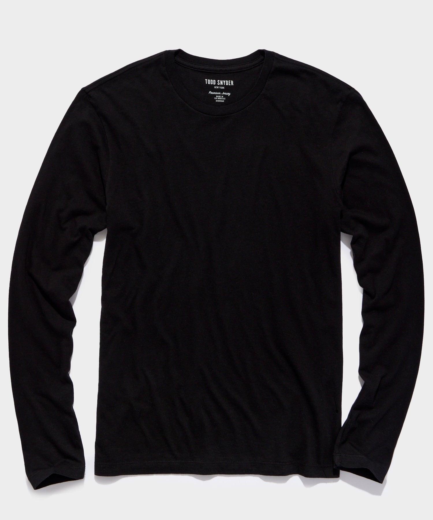 Made in L.A. Premium Jersey Long Sleeve T-Shirt in Black Product Image