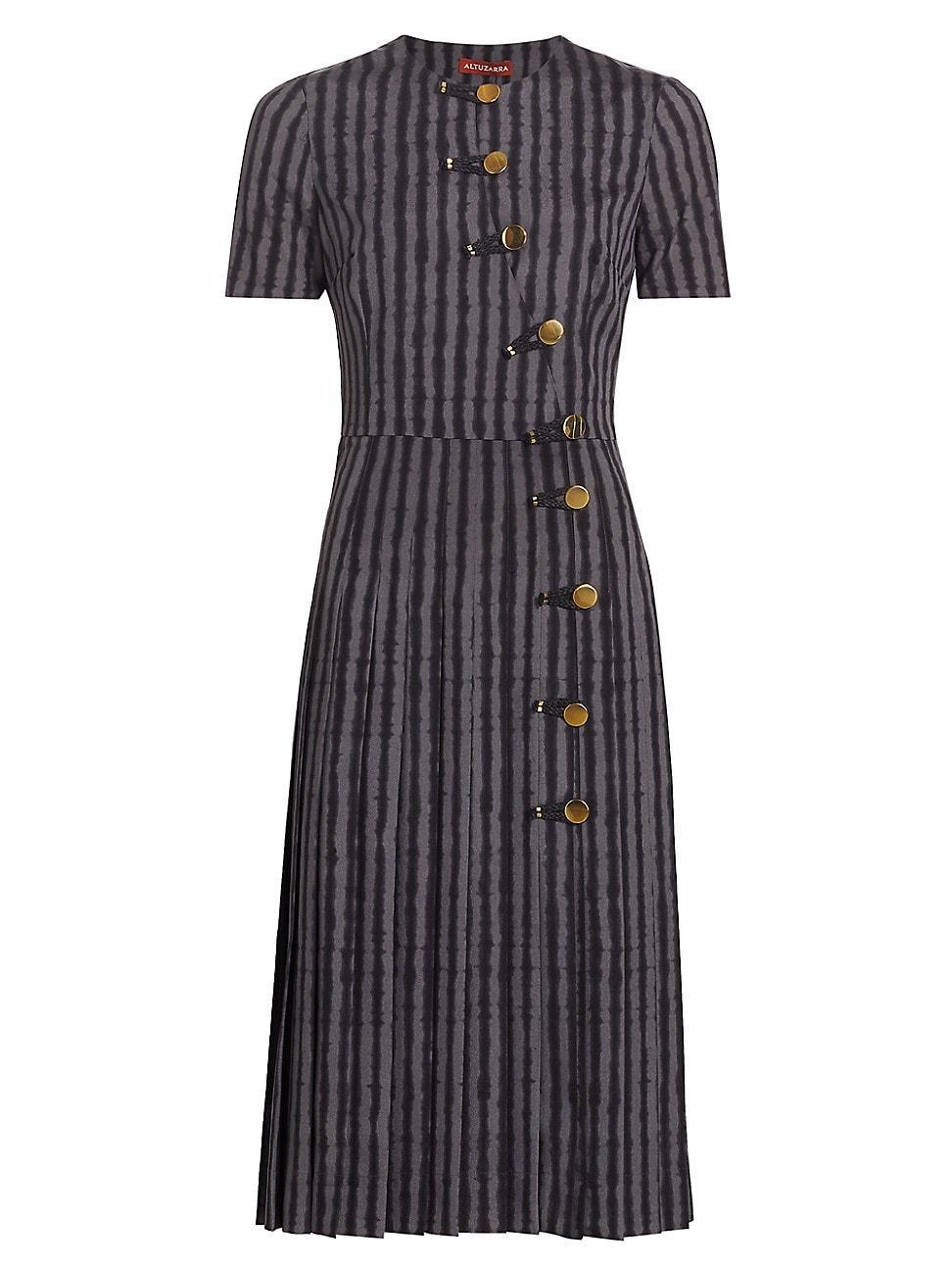 Womens Myrtle Striped Midi-Dress Product Image