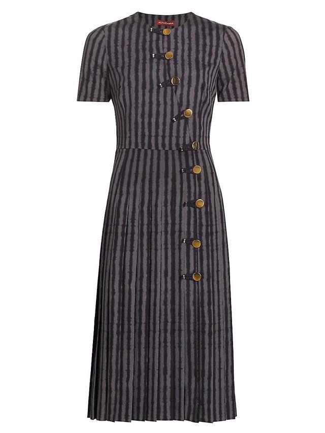 Womens Myrtle Striped Midi-Dress Product Image