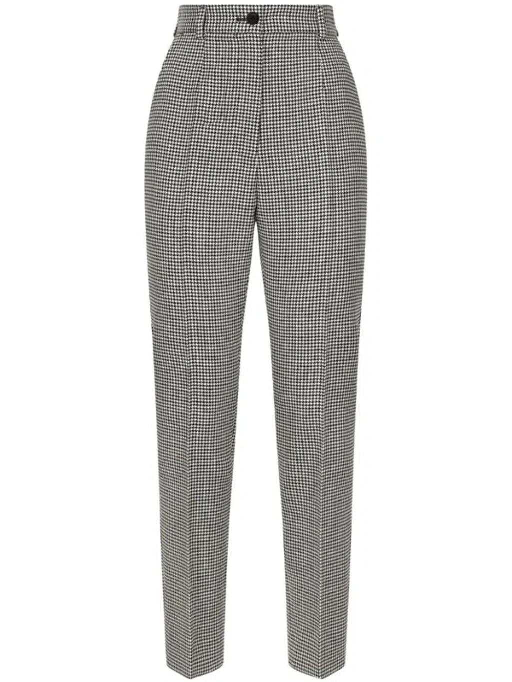 Houndstooth Wool Trousers In Multicolor product image