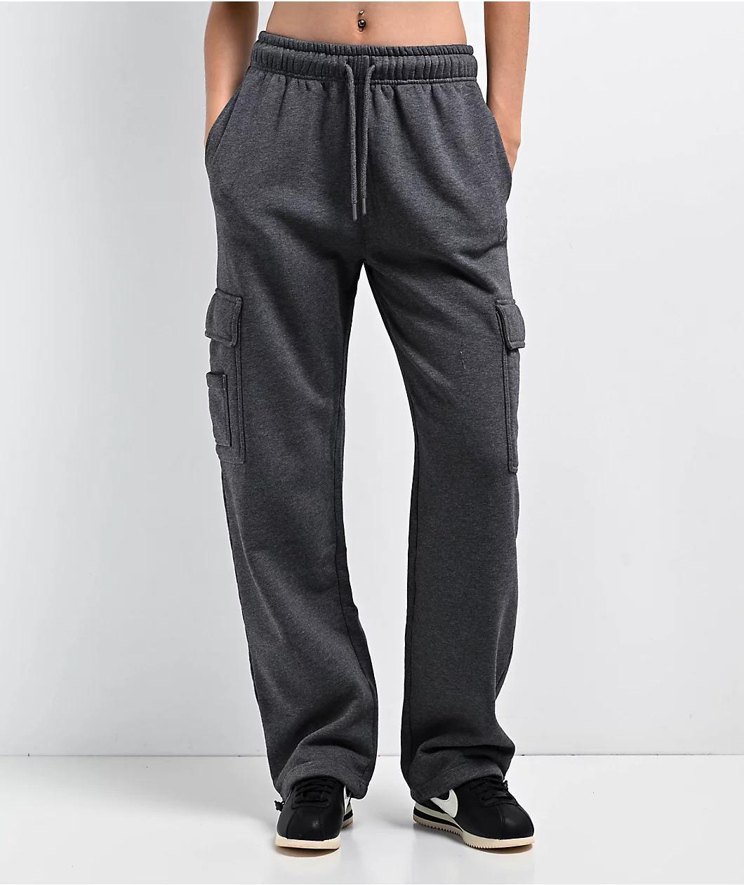 Ninth Hall Fundamentals Koa Heather Grey Cargo Relaxed Sweatpants Product Image