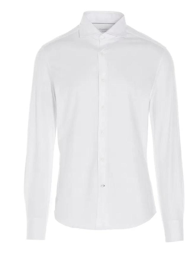 BRUNELLO CUCINELLI Basic Cotton Shirt Shirt, Blouse White Product Image