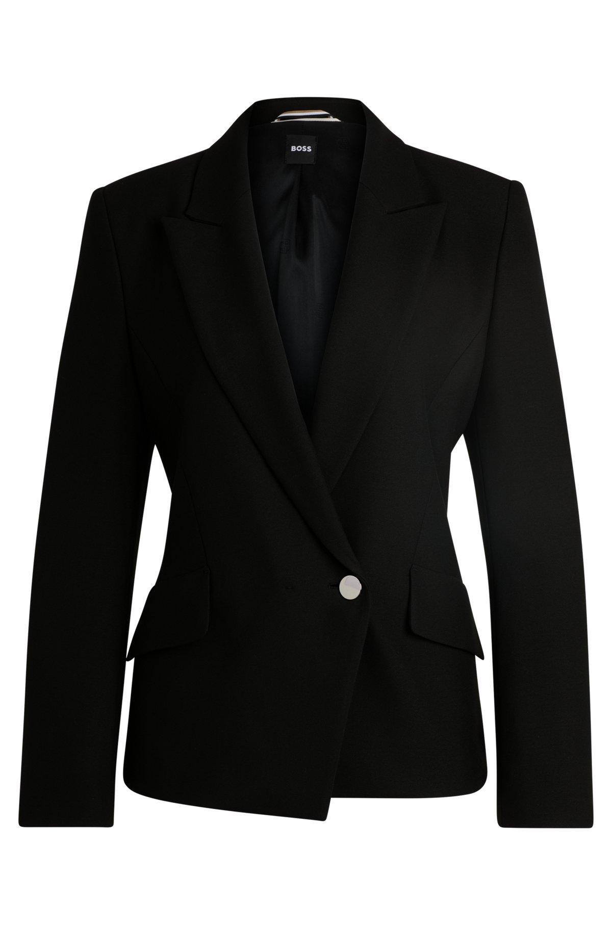 Regular-fit double-breasted jacket in stretch material Product Image