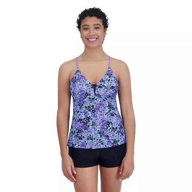 Womens ZeroXposur Floral Print Sweetheart Tankini Swimsuit Top Product Image