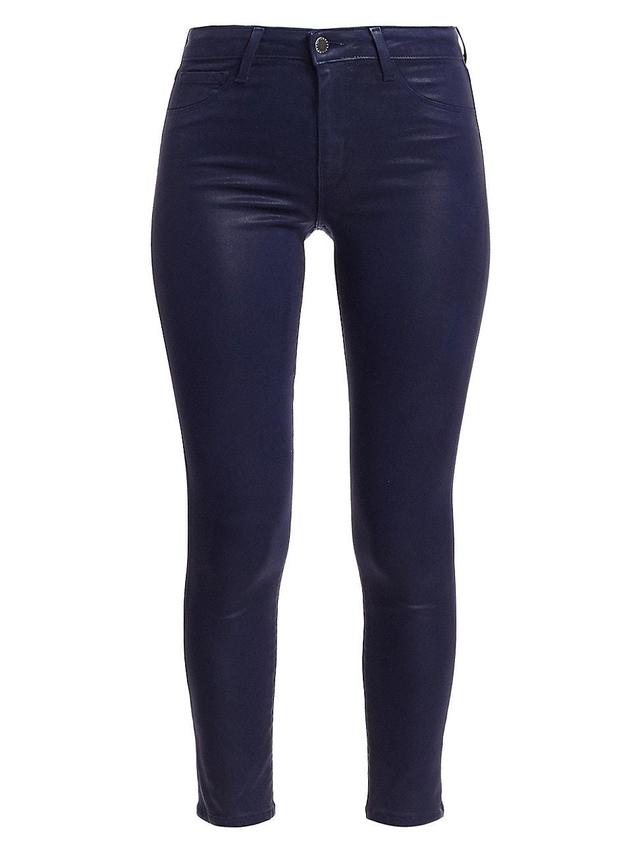 Womens Margot High-Rise Ankle Skinny Coated Jeans Product Image