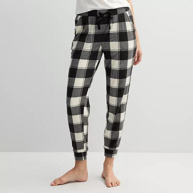 Womens Sonoma Goods For Life Cuffed Rib Pajama Pants Product Image